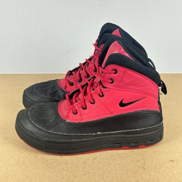 Nike Other - Nike Woodside 2 High GS Distance Red Sneaker Boots Youth 5.5Y Black Red Lace Up